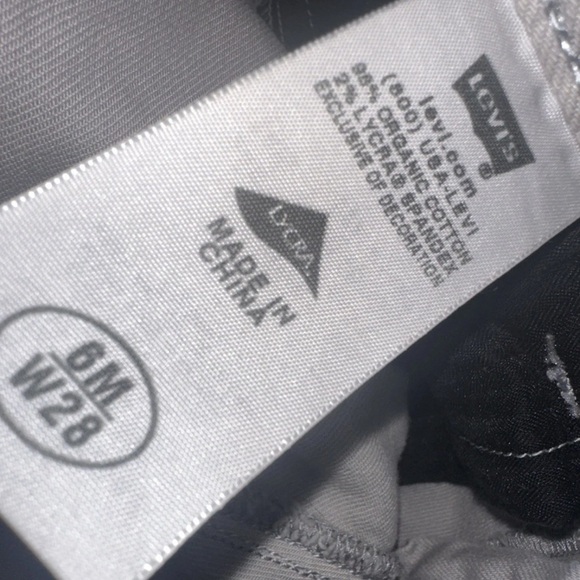 Levis Womens Sz 6M Ultra Low Bootlet Gray Denim Jeans Cotton Stretch Button - Picture 9 of 12